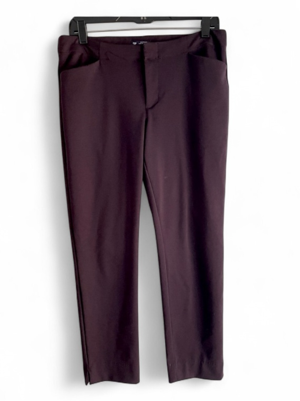 GAP Slim City Ponte Brown Knit Ankle Pants Size 8